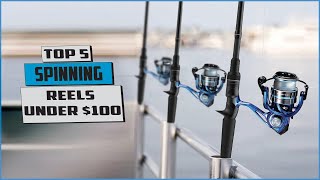 top 5 spinning reels under 100  fishing  fishing reel  best reels under 100 spinning reel 2024 [upl. by Vedi]