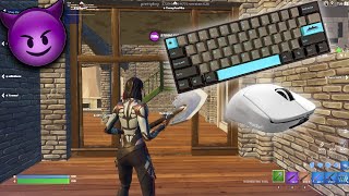 180 Custom Mechanical Keyboard Fortnite Gameplay 😈 Fortnite Tilted Towers ZoneWars ASMR [upl. by Hersh]