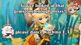 ENG SUB Kachina REALLY doesnt want to dance  genshin impact [upl. by Tomasina]