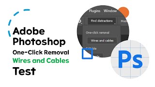 Adobe Photoshop OneClick Removal Wires and Cables [upl. by Eednarb468]