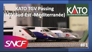 F1 Kato TGV Passing LGV SudEst amp Mediterranee Reseau Reseau Duplex Duplex [upl. by Bj747]