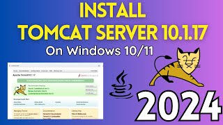 How to Install Apache Tomcat 10 Web Server On Windows 1011 2024 Update  Tomcat Server [upl. by Jeremiah]