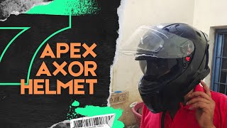 Axor Apex Solid Black Helmet Review  Axor Helmet Review  Travel Helmet [upl. by Tegdig]