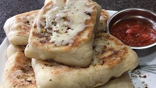 Stovetop Pepperoni Pizza Pockets RecipeCooking amp Eating Sounds ASMR [upl. by Filia537]