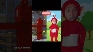 Original vs Animation  Tinky Winky Bunyi Hujan minecraft comedy [upl. by Noletta442]