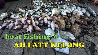 Boat fishing  Ah Fatt Kelong Fishing 阿发奎笼 part 4 DWTD [upl. by Yrelbmik800]