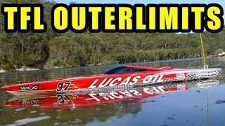 TFL OUTERLIMITS 880MM RC BOAT  120AMP 6S BEAST  Impressive Performance [upl. by Zantos510]