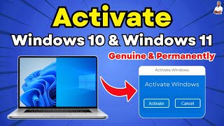 How to ACTIVATE Windows 10 and Windows 11 Permanently amp Genuinely [upl. by Shela]