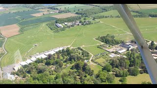 Approach and landing at Old Warden Airfield [upl. by Bisset]