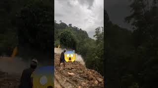 Omg landscape big stone 😱landslide bigstone nepal subscribe support shorts omg nature [upl. by Oira]