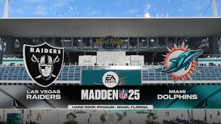 Las Vegas Raiders vs Miami Dolphins  NFL 2024 Week 11 Gameplay [upl. by Shalom]