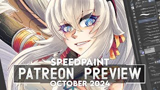 【Speedpaint】Kirin Armor  Monster Hunter Patreon Preview [upl. by Lefton831]