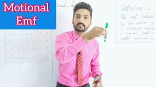 Motional EMF  in UrduHindi  12th class physics  physics ka safar [upl. by Laenahtan]