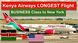 Kenya Airways BUSINESS Class to NEW YORK on the 787 [upl. by Juieta151]