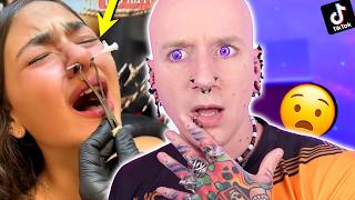 WORST Piercing Studio Ive EVER Seen  New TikTok Piercing Fails 37  Roly [upl. by Antonella458]