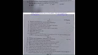 11th Physics 2nd Mid Term Exam 2024 Original Question Paper Chengalpattu District EM [upl. by Odlaumor]