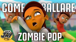 🎶TUTORIAL DI BALLO🎃 Impara a Ballare il Zombie Pop con Cami 💀🕺  Canzoni per bambini by Juventus⚽🕺 [upl. by Neddie]