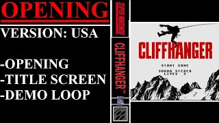 Cliffhanger USA Super Nintendo  Opening amp Demo Loop [upl. by Nahtonoj]