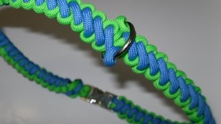 Paracord Halsband für den Hund Curling Millipede   Anleitung in Deutsch auch als Blog [upl. by Prior414]