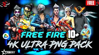 FREE FIRE CHARACTER PNG PACK 💦🍑 FREE FIRE 4K RENDER PNG PACK ⚪  FF PNG PACK freefire FF4K PNG [upl. by Cone]