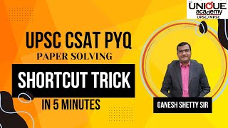 UPSC CSE 2023CSAT PYQ SERIES upsc mpsc csat pyq prelims [upl. by Ayinat904]