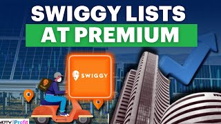 Swiggy Listing LIVE  Swiggy NSE Share Price  Stock Market Trading LIVE [upl. by Eelana]