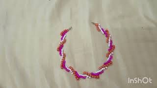 HANDMADE WAVY MULTI COLOURED PEARL NECKLACE [upl. by Rehpoitsirhc]