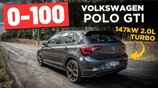 2023 Volkswagen Polo GTI review 0100 14 mile amp engine sound [upl. by Sikata]