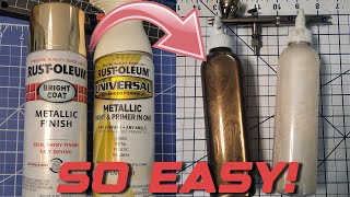 Cant afford airbrush paints Try this AMAZING HACK How to use spray paints for airbrushing [upl. by Tris]