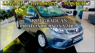 PROTON PERSONA STANDARD MC2 JET GREY SKIM GRADUAN [upl. by Nawotna]