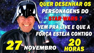 Como desenhar STAR WARS LIVE 014 [upl. by Anaitat]