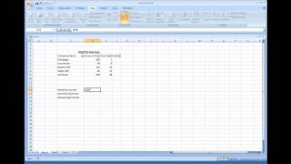 Microsoft Excel  Creating a Simple Expense Sheet [upl. by Coffeng]