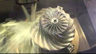 Impeller cnc machining  fräsen highefficient [upl. by Cathi613]