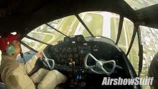 Matt Younkin Twin Beech 18 Aerobatics Cockpit Cam  EAA AirVenture Oshkosh 2014 [upl. by Plerre241]