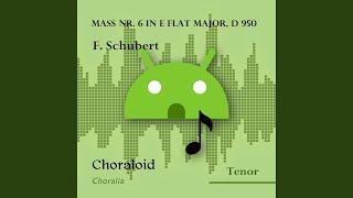 Mass nr 6 in E flat Major D 950 Benedictus Voice with metronome [upl. by Akisej146]