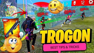 HOW TO USE TROGON LIKE A LEGEND PLAYER  TROGON BEST TIPS AND TRICKS  GARENA FREE FIRE MAX [upl. by Gerc328]