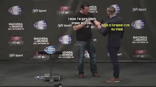 Conor McGregor and Chael Sonnen Trash Talk Each Other [upl. by Enirehtahc468]