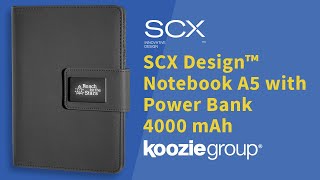 SCX Design™ Notebook A5 with Power Bank 4000 mAh [upl. by Dasa]