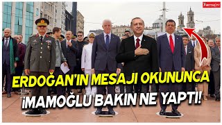 Erdoğanın mesajı okununca Ekrem İmamoğlu bakın ne yaptı [upl. by Raeann]