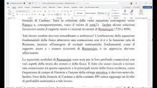 La matematica di S Ramanujan la DN Constant varie applicazioni nella Fisica e nella Cosmologia [upl. by Eugenia301]