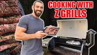 Making Cooking Easy with Z Grills Pellet Grill  Juicy Delicious Steaks  1010 Review [upl. by Gabby]