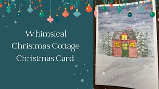 Escape to a Whimsical Christmas Cottage Holiday Watercolor Inspiration holidayartchallenge [upl. by Aivartal166]