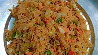 Instant veg fried rice viralvideo recipe vegannew newyoutuber fullvideo please subscribe 🤌 [upl. by Kristina]