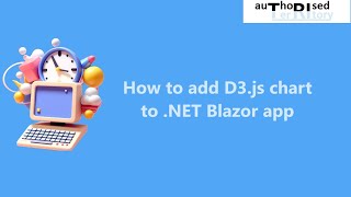 How to add D3js chart to NET Blazor app [upl. by Tedder]