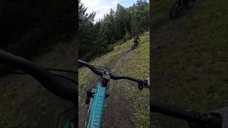 Mountain Bike follow cam chasing jordanchaplinmtb down some super fast flow mtb shorts gopro [upl. by Ande385]