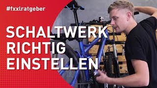 FahrradSchaltung perfekt einstellen  MTB [upl. by Llewxam]