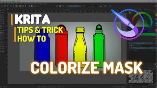 Krita How To Use Colorize Mask [upl. by Peppard261]