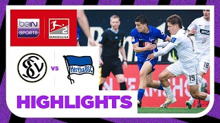 Elversberg v Hertha Berlin  2 Bundesliga 2324 Match Highlights [upl. by Brentt508]