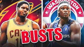 Top 10 Biggest Draft BUSTS In NBA History [upl. by Azila]