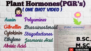 What are Plant Hormones Types of Plant Growth Regulators PolyaminesBrassinosteroidsPGR [upl. by Attenahs158]